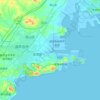 Топографическая карта 龙港区, высота, рельеф