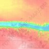 Топографическая карта Pasqua Lake, высота, рельеф