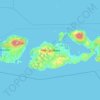 Топографическая карта Sumbawa, высота, рельеф