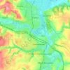 Топографическая карта Смела, высота, рельеф