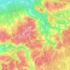 Топографическая карта Краснопламенское сельское поселение, высота, рельеф