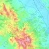 Топографическая карта Montepulciano, высота, рельеф
