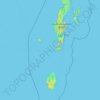 Топографическая карта South Andaman District, высота, рельеф