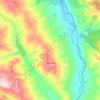 Топографическая карта Monteverde, высота, рельеф