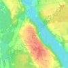 Топографическая карта Лозово, высота, рельеф