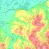 Топографическая карта Чувашевское сельское поселение, высота, рельеф