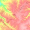 Топографическая карта Октябрьское сельское поселение, высота, рельеф