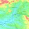 Топографическая карта Цхалтубо, высота, рельеф