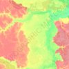 Топографическая карта Чаинское сельское поселение, высота, рельеф