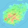 Топографическая карта 海南岛, высота, рельеф