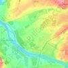 Топографическая карта Кировский район, высота, рельеф