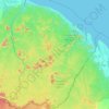 Топографическая карта Guyane, высота, рельеф