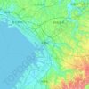 Топографическая карта Тиба, высота, рельеф