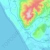 Топографическая карта Whicham, высота, рельеф