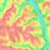 Топографическая карта Brookline, высота, рельеф