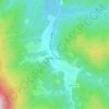Топографическая карта Малое Псеушхо, высота, рельеф