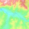 Топографическая карта Бурен-Хемский сумон, высота, рельеф