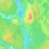 Топографическая карта Байнёво, высота, рельеф