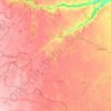 Топографическая карта Карабалыкский район, высота, рельеф