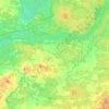 Топографическая карта Jērcēnu pagasts, высота, рельеф