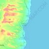 Топографическая карта Puerto del Rosario, высота, рельеф