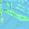 Топографическая карта Dodge Island, высота, рельеф