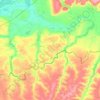 Топографическая карта Снагость, высота, рельеф
