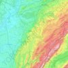 Топографическая карта Jura, высота, рельеф