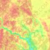 Топографическая карта Шилыковское сельское поселение, высота, рельеф