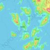 Топографическая карта Этадзима, высота, рельеф