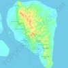 Топографическая карта Tarakan Island, высота, рельеф