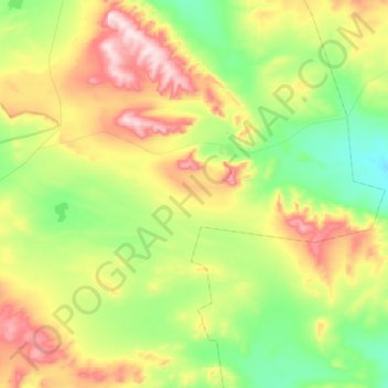 Топографическая карта Воротский сельсовет, высота, рельеф