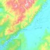 Топографическая карта Баргузинское сельское поселение, высота, рельеф