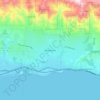 Топографическая карта Montecito, высота, рельеф