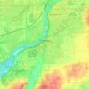 Топографическая карта Oswego, высота, рельеф
