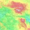Топографическая карта San Bernardino National Forest, высота, рельеф