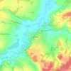 Топографическая карта Юсьва, высота, рельеф