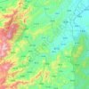 Топографическая карта 遂川县, высота, рельеф