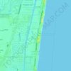 Топографическая карта Lauderdale-by-the-Sea, высота, рельеф