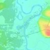 Топографическая карта Полунята, высота, рельеф