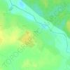 Топографическая карта Слобода, высота, рельеф