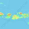 Топографическая карта Nusa Tenggara Barat, высота, рельеф