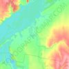 Топографическая карта Рязановское сельское поселение, высота, рельеф