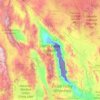 Топографическая карта Death Valley National Park, высота, рельеф