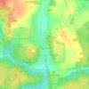 Топографическая карта Мочаны, высота, рельеф