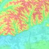 Топографическая карта Moissac, высота, рельеф