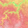 Топографическая карта муниципальный округ Нижняя Салда, высота, рельеф
