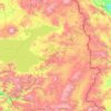 Топографическая карта Ван, высота, рельеф