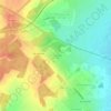 Топографическая карта КП Солнечная поляна, высота, рельеф