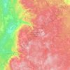 Топографическая карта Валдайский национальный парк, высота, рельеф